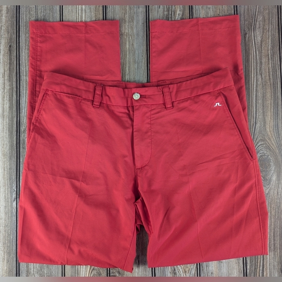 J. Lindeberg Athletic Pants Red Size 32 - Picture 2 of 16